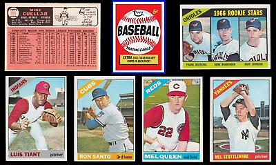 #ad 1966 Topps MLB single cards #260 597 $5.50