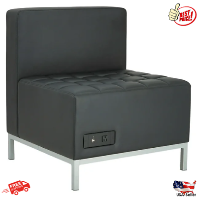#ad Armless L Sectional Powered Series Black Comfortable Ottoman Tufted Seat $325.14