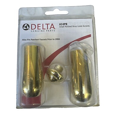 #ad Delta A24PB Small Polished Brass Lever Accents Two Metal Handle Accent Kit $16.00