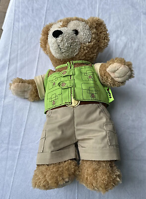 #ad Retired Green Shirt Duffy Disney Bear Parks Plush 16” Hidden Mickey $29.99