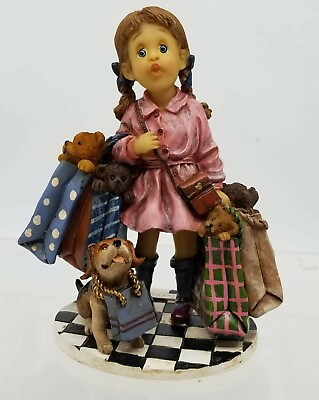 #ad Vanmark Sweet Cakes Just One More Store 1999 Figurine 1 0574 Cute Shopping Girl $40.00