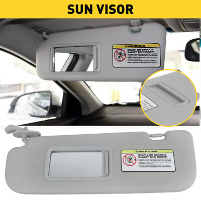 #ad Sun Visor Front Left Gray Shade Shield For 2011 2015 Hyundai Elantra Driver Side $28.49