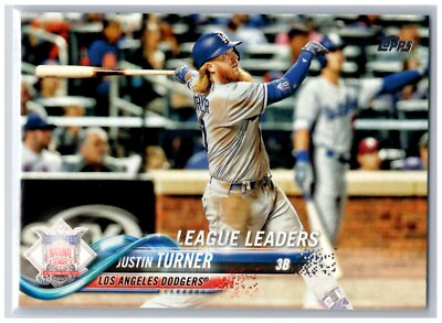 #ad #108 Justin Turner Los Angeles Dodgers 2018 Topps Base $1.09