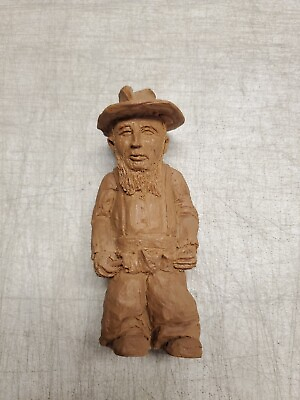 #ad Miner Prospector Amish Woodworker Resin Figure 6quot; Tall WM Todd A314 $35.00