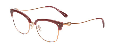 #ad #ad Coach HC5104B Womens Cat Eye Designer Reading Glasses Rose Gold Crystal Red 53mm $129.95