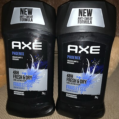 #ad Lot 2 Axe Dry Scented Antiperspirant Deodorant PHOENIX 48 Hour Anti Sweat 2.7oz $10.85
