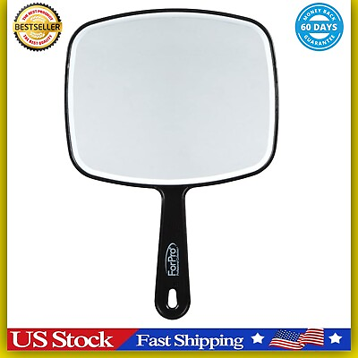 #ad Hand Held Mirror Extra Large For Barber Lady Makeup Beauty Cosmetic With Handle $7.39