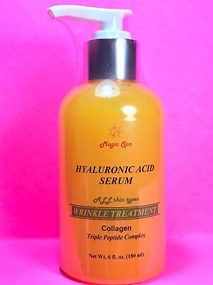 #ad 6oz Hyaluronic Acid Serum Collagen Matrixyl 3000 Wrinkle Filler Peptide Anti age $18.70