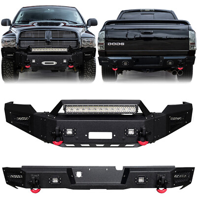 #ad Vijay For 2003 2005 Dodge Ram 2500 3500 Front or Rear Bumper with Aluminum Light $839.99
