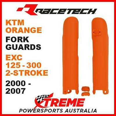 #ad Rtech KTM 125EXC 200EXC 250EXC 300EXC 2000 2007 Orange Fork Guards Protectors AU $59.95