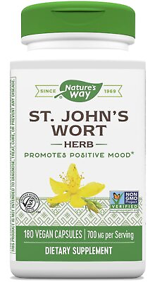 #ad Nature#x27;s Way Premium St. John’s Wort Herb Promotes A 180 Count Pack of 1 $22.18