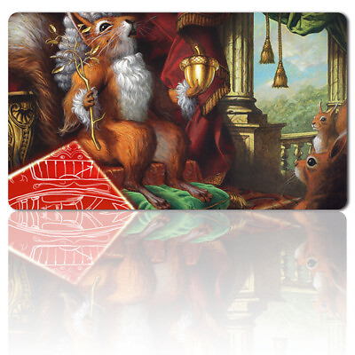 #ad Earl Of Squirrel Board Game MTG Playmat Games Mousepad Play Mat of TCG $20.99