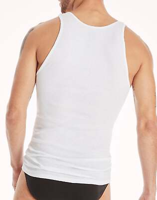 #ad Hanes Men#x27;s TAGLESS ComfortSoft White A Shirt 6 Pack Shirts Tank FreshIQ Value $18.10