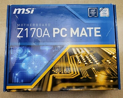 #ad MSI Z170A PC Mate Motherboard For Parts Not Working $79.99