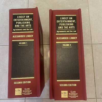 #ad Lindey On Entertainment Publishing And The Arts Law Books Full Set $3791.00