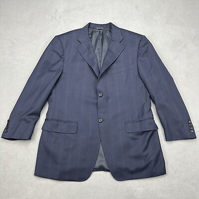 #ad CANALI Blue 100% Wool Blazer Sport Coat Jacket Mens EU 52 US 42 Natural Comfort $18.53
