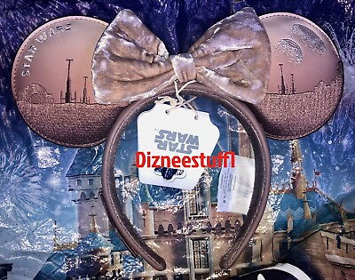#ad 2024 Disney Parks Star Wars Sands Of Tatooine Loungefly Minnie Ears Headband NWT $29.87