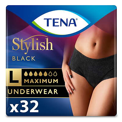 #ad Stylish Black Underwear for Women Maximum Large 32 Ct $25.36