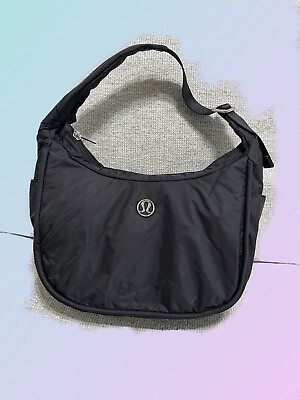#ad Lululemon Mini Shoulder Crescent Hobo Bag 4L Black NWOT AUTHENTIC $39.99