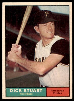 #ad 1961 Topps Dick Stuart VG EX Pittsburgh Pirates #126 $4.49