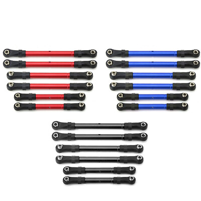 #ad Steering Tie Pull Rod Linkage Set For RC TRAXXAS Slash Rustler 4X4 New Durable $12.82
