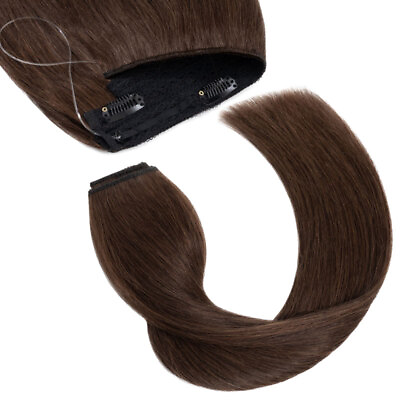 #ad Hidden Invisible Band Clip Wire In Thick One Piece Remy Human Hair Extensions US $78.08
