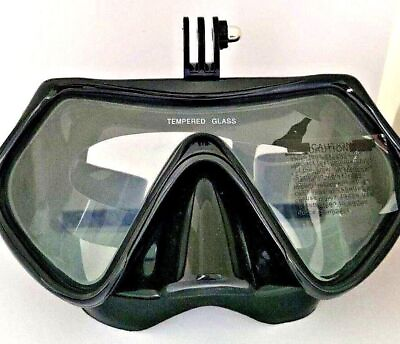 #ad For GoPro Hero 8 7 6 5 34 Face Mask Diving Scuba Snorkel Goggles Mount Black $24.00