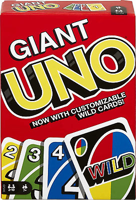 #ad Jumbo UNO Card Game Fun for All Ages Giant Cards Personalized Wild Cards Perfect $16.68