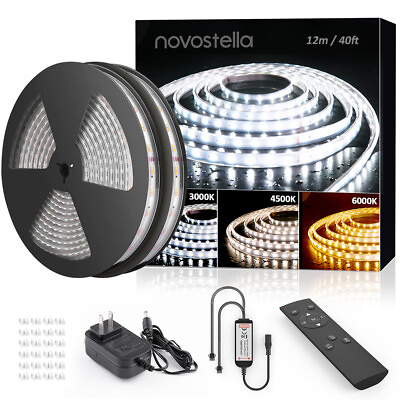 #ad 20FT 6M Outdoor Tunable LED Strip Light Waterproof Tunable Warm Daylight 6500K $35.99