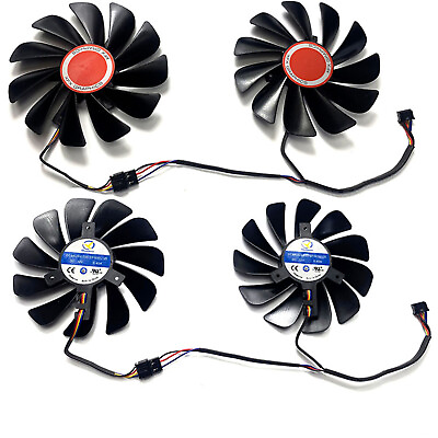 #ad 2x Cooling Fan Repair Parts for XFX RX580 590 4GB8GB Black Wolf Graphics Card $15.10