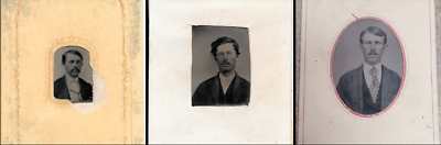 #ad OK CORRAL SPECIAL 3 Tintypes Possibly Doc Holliday MorganWyatt Earp Face Match $349.00
