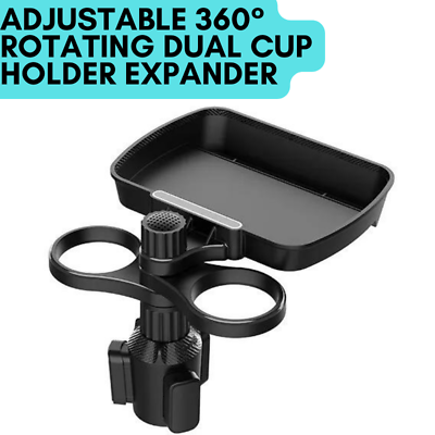 #ad Multifunctional Adjustable 360° Rotating Cup Holder Expander Drink amp; Food Tray $30.99