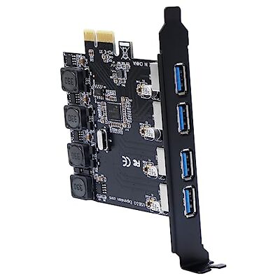 #ad PCIe to USB 3.0 GEN  High Speed 4 Ports Expansion Card，Express Internal USB 3... $24.26