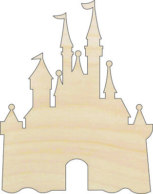 #ad Castle Laser Cut Out Unfinished Wood Craft Shape BLD90 $15.00