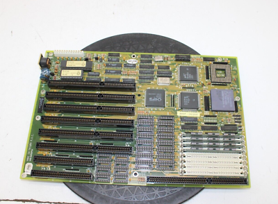 #ad Biostar MB 1325pm AT Motherboard w AMD 386 25MHz 3MB Ram CMOS Leaking $142.49
