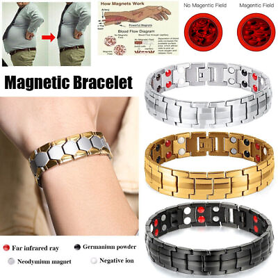 #ad Magnetic Healing Therapy Women Men Bracelet Weight Loss Pain Relief Arthritis $6.99