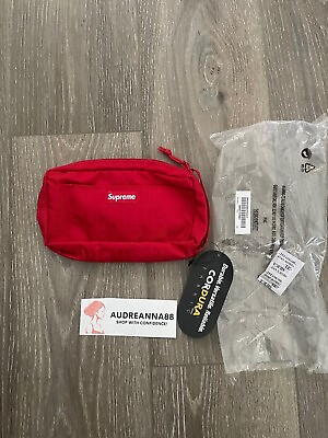 #ad Supreme Cordura Red Organizer Pouch SS19 NEW SEALED $79.99
