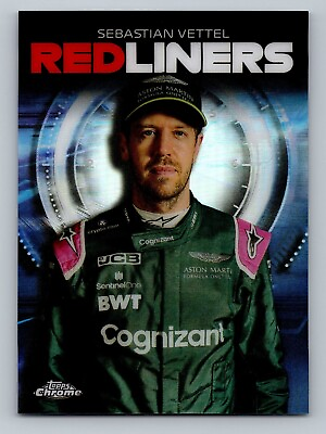 #ad 2021 Topps Chrome Formula 1 Sebastian Vettel Redliners Card #RL 5 Aston Martin $1.55