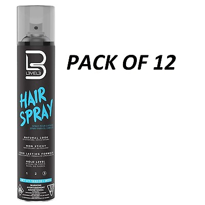 #ad L3 Level 3 Hair Spray Long Lasting and Strong Hold Hair Spray PACK OF 12 $72.65