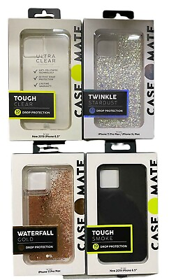 #ad Case Mate Waterfall Twinkle Tough Clear Case For iPhone 11 Pro Max 6.5inch Clear $5.90