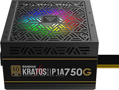 #ad RGB Gaming PC Power Supply 750W 80 plus Gold Certified 750 Watt PSU for Computer $108.99