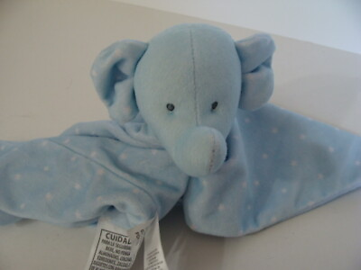 #ad CARTER#x27;S Child of Mine Blue Star ELEPHANT Security Blanket Lovey amp; Rattle $7.99