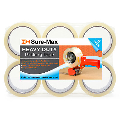 #ad 2quot; Heavy Duty 2.7mil Clear Shipping Packing Moving Tape 60 yards 180#x27; ea $14.99