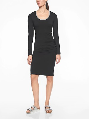 #ad Athleta Carefree Long Sleeve Dress Black Size M item #210938 $69.99