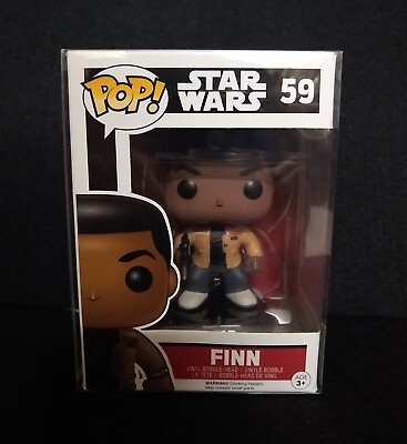 #ad FUNKO POP Finn #59 Star Wars Vinyl Figure Bobblehead amp; Protector. $9.94