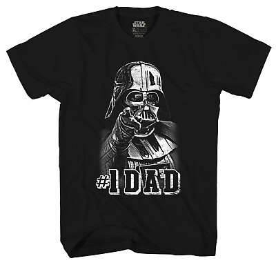 #ad Star Wars Darth Vader #1 Dad Men#x27;s Black T Shirt New $15.99