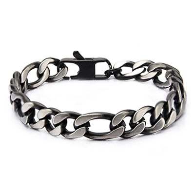 #ad Stainless Steel Black IP Bracelet INOX $54.00