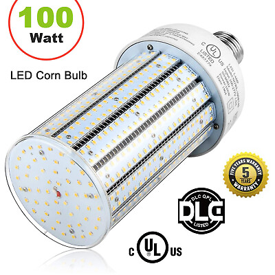 #ad 100W LED Corn Lights Retrofit Bulb Replace 400Watt Metal Halide Light Bulb 5000K $51.94