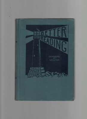 Better Reading Gainsburg Spector Skills Power Efficiency HC 1952. $3.50