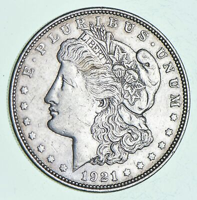 #ad Bulk Lot 1 1921 P or D or S Morgan Silver Dollar 90% Eagle Rev Bullion $34.95